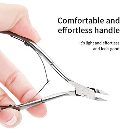 NIPPER Stainless Steel Professional Cuticle Cutter Trimmer, Perfect Nail Care Tool for Manicure