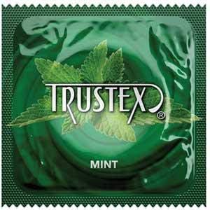 Lunamax Trustex Mint Flavored Lubricated Latex Condoms with Brass Pocket Case -24 Count