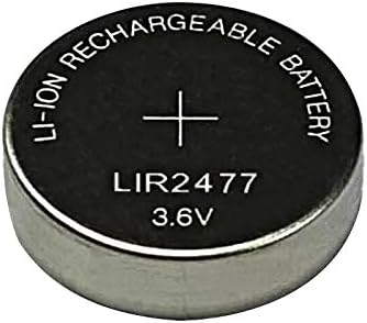 New 2 x Rechargeable LIR2477 LIR 2477 3.6V Button Cell Battery Fulfilled by Amazon