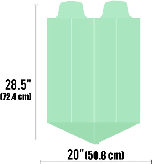 4-6 Gallon Flap Tie Compostable Trash Bags, 76 Count, Sturdy Biodegradable Kitchen Trash Bags, ASTM D6400, US BPI