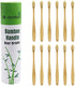Boar Bristles Natural Bamboo Toothbrush, Eco-Friendly Biodegradable, Pack of 12