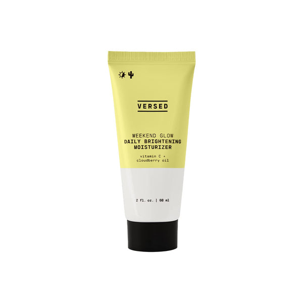 Versed Weekend Glow Daily Brightening Moisturizer 2oz - Vegan Lightweight Vitamin C Moisturizer for Discoloration