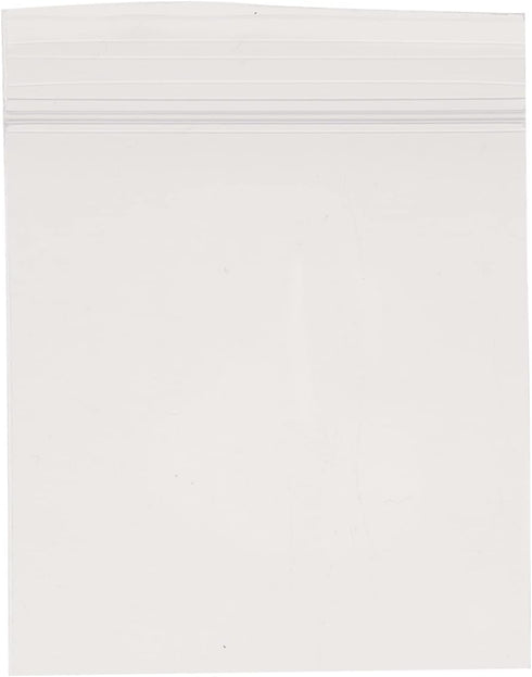 Beadaholique 100 Self Sealing Zipline Bags, Clear, 2 mil. Thick Plastic, 2'' X 2'' (50mm x 50mm)
