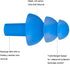 Silicone Swimming Earplugs, 6 Pairs, Comfortable Waterproof Ear Plugs with Showering Case