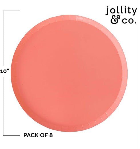 Jollity & Co Pack 8 Summer Shade Dinner Plates - Cerulean Azure Blue Paper Plates - of Cake Plates Disposable - Party
