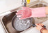 Yinceber (13.6" Silicone Dishwashing Gloves, Pet Grooming Rubber Scrubbing for Dishes, Sponge Wash Cleaning
