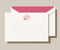 Crane & Co. Engraved Peony Note Set - Elegant Pink Flower Design