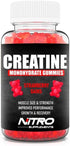 Nitro Supplements Creatine Monohydrate Gummies, 60ct, 30 Servings