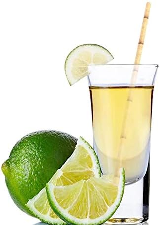 100% Biodegradable Yellow Bamboo Straws, Pack of 100 Disposable Drinking Straws for Party