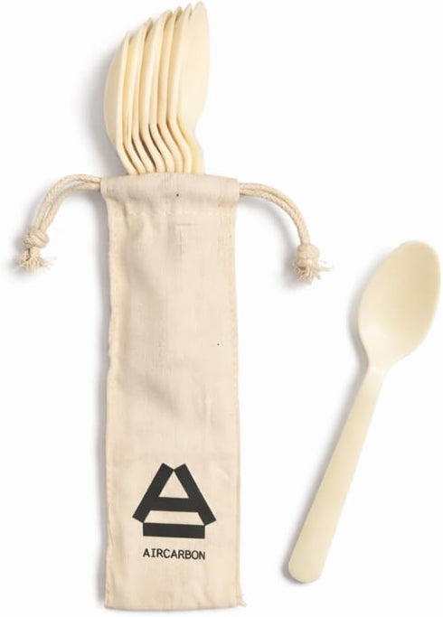 FERM TO TABLE Everyday Spoon Set (8-Piece): Dishwasher Safe, Lightweight, Reusable Utensils