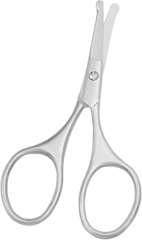 Multicolor Professional Grooming Scissors for Personal Care, Facial Hair Removal, Ear Nose Eyebrow Trimming, Stainless