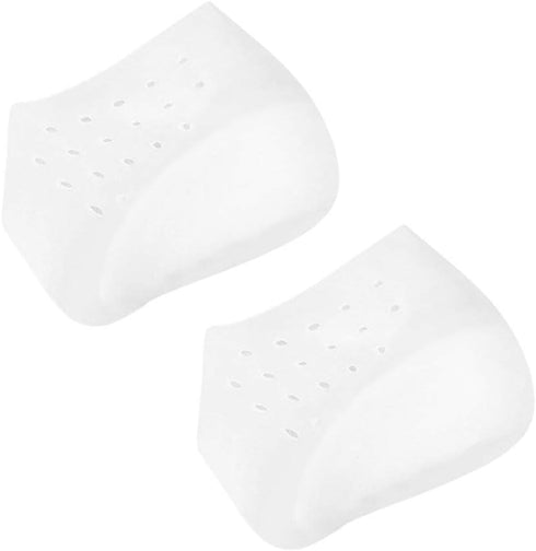 Exceart Heel Cup Insoles - Invisible Silicone Shoe Lift Heel Pads, 2.5CM for Men Women (Size 40-46)