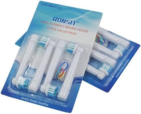 4 pcs Replacement Brush Heads - Compatible with Oral-B Electric Toothbrush