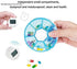 LongStone 2PCS 7 Days Digital Pill Organizer with Alarm Reminder Weekly Pill Box Medicine Storage Box (Blue)