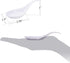 Kingrol 200 Disposable Plastic Appetizer Spoons for Desserts, Soups, Sushi, Dipping Sauces - White