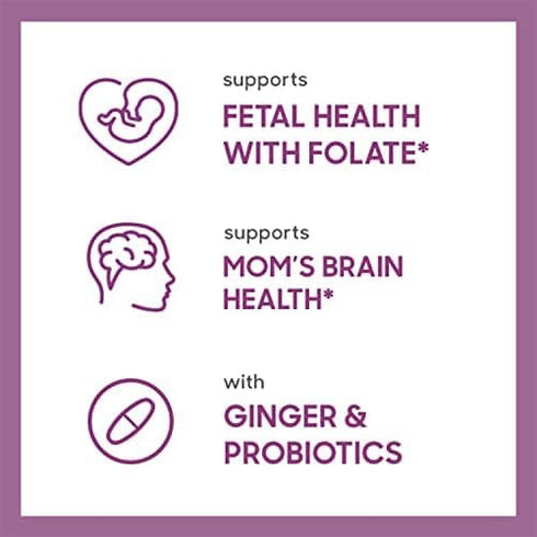 Rainbow Light High-Potency Prenatal One Multivitamin, 60 Count, Vegan, Supports Mom's Health and Baby's Development