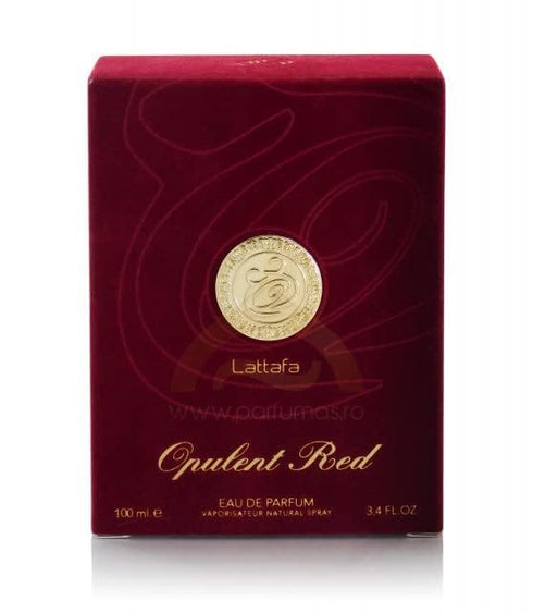 Lattafa Perfumes Opulent Red Eau de Parfum Spray for Unisex, 3.4 Ounce (137662)