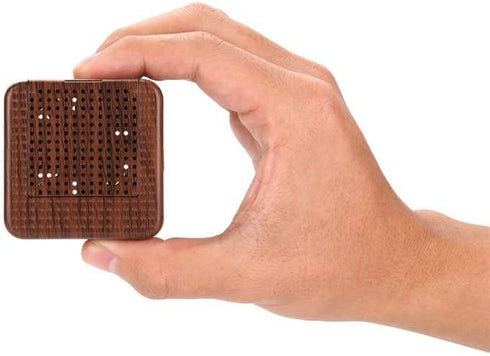Weljoy Portable Wood Grain Diffuser for Essential Oils – Mini Size for Car or Travel, Quiet, Waterless, Rechargeable