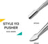 Rui Smiths Pro Cuticle Pusher, Stainless Steel Manicure Tool, Style 113