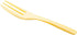 Restaurantware 100 Premium Knife-Edged 4 Inch Cake Forks - Solid Durable Disposable Baby Yellow