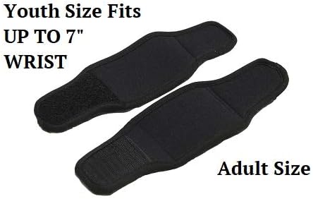 2X Adjustable Neoprene Wrist Support Brace Compression Wrap Bands for Men, Women, Youth, Kid, Small, Petite