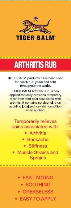 Tiger Balm Arthritis Rub, 4 fl oz