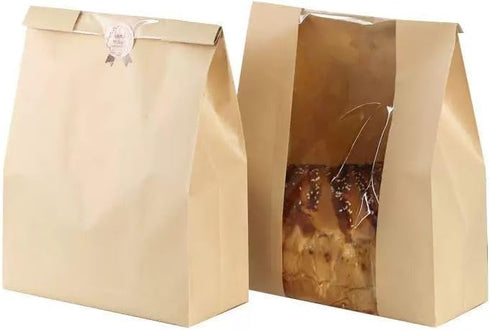 MIUVA Bread Bags for Homemade Bread,Sourdough Paper Bread Bags Pack of 100