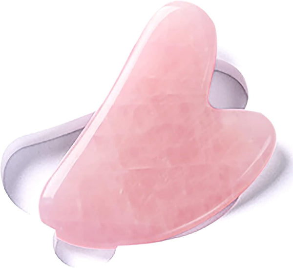 ROSELYNBOUTIQUE Gua Sha Facial Tools - Natural Healing Crystals Massager for Face, Back, Neck, Body (Rose Quartz)