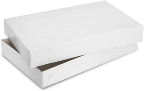 Deluxe White Gift Box - 11" x 8" (1 Pc.) - Elegantly Crafted, Premium Quality Material, Standout Presentation - Ideal for Memorable Gifts