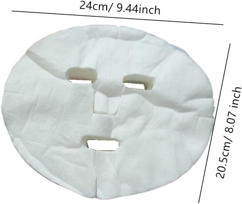 Pre-cut Cotton Facial Mask Paper Sheets with 100 Pcs Eye Mask Paper, Disposable DIY Natural Spa Skin Care (100 Pack)