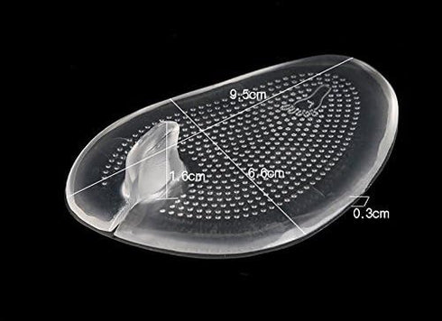 2Pairs Silicone Gel Sandal Thong Protectors - Non-Slip Forefoot Pads, Cushion Flip-Flop Pain Relief Inserts