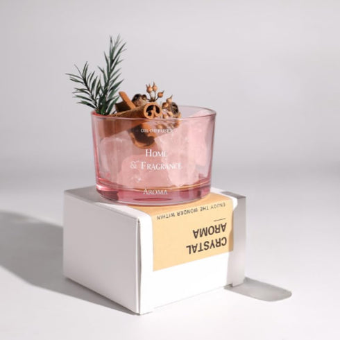 Natural Crystal Aromatherapy Essential Passive Oil Diffuser Cordless & Waterless Diffuser for Home Essential Oils not