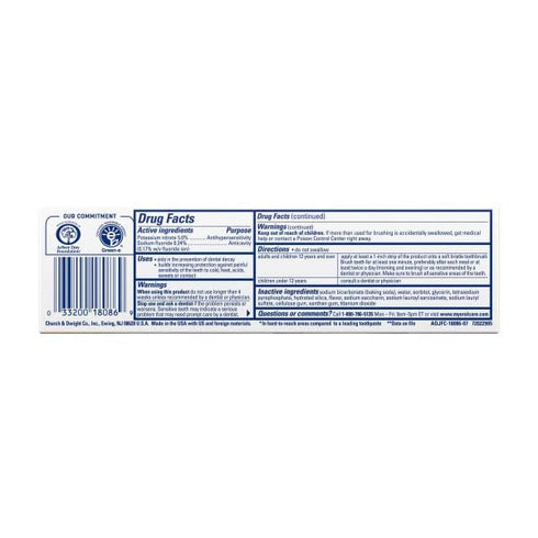 HAMMER 4.5 oz (Pack 5) ARM & Sensitive Teeth & Gums Toothpaste