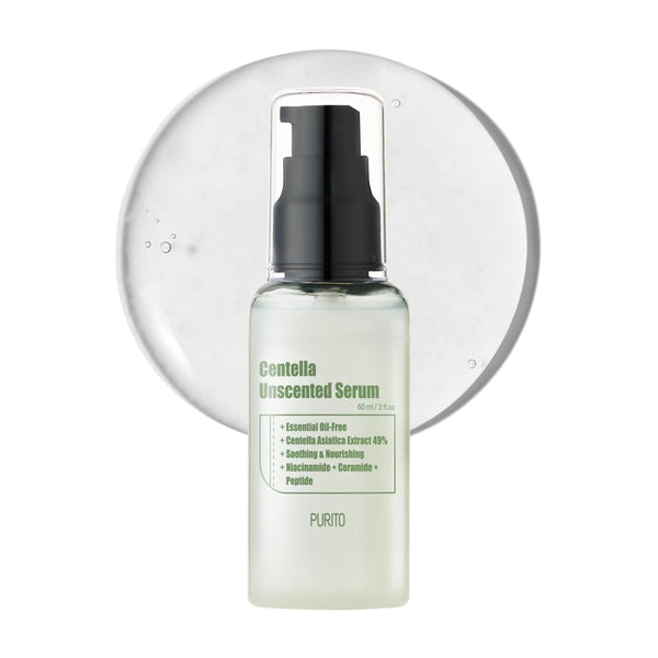 PURITO Centella Unscented Serum for All Skin Types, Soothing Calming Facial Serum, Vegan & Cruelty-Free, Korean Skin