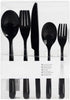 Set 5-in-1 (80) Disposable Black Flatware - Elegant, Durable, and Lightweight Cutlery for Parties, Weddings
