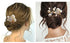 Small Sparkly Pearl Rhinestone Hair Clips - Set of 5 PCS Butterfly Hair Accessories for Women Girls in Wedding Prom