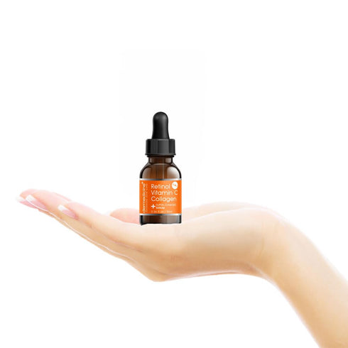 Retinol Vitamin C Collagen | Super Charged Anti-Aging Serum Trial Size for Face | Pharmaceutical Grade Quality, Smooths