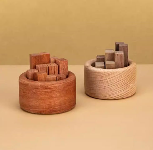 RICHINNA Diffuser,3 Set Wood of Wood Diffuser for Essential Oils,Car Fragrant Small Aromatherapy Diffuser Woodpile