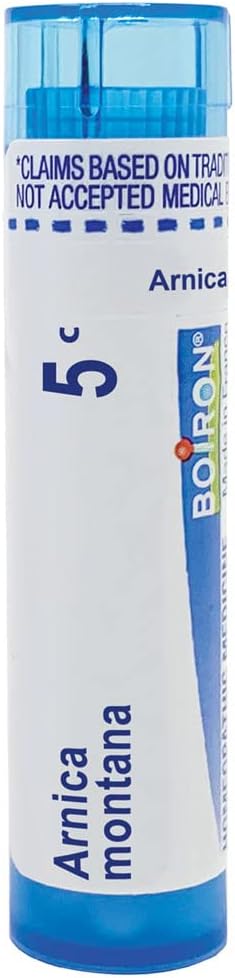 Boiron Arnica Montana 5C, 80 Pellets for Muscle Pain, Stiffness, and Swelling Relief