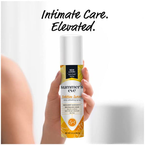 Summer's Sunset 2 oz. (Pack 2) Eve UltraDaily Active Feminine Spray, pH balanced, Tahitian