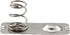 20PCS 21 x 9mm Metal AAA Batteries Spring Contact Plate Terminal Silver Battery Battery Negative to Positive Conversion Spring Contact Nickeling Plate by SQXBK