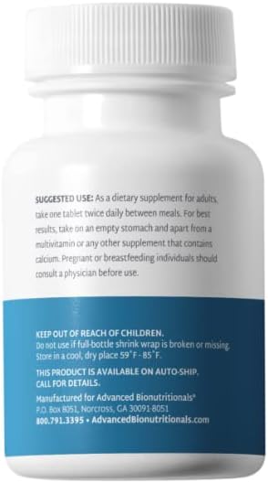 Advanced Bionutritionals Ultimate Bone Support Supplement, 60 Tablets, Strontium, Silica, Vitamin K2 and D3