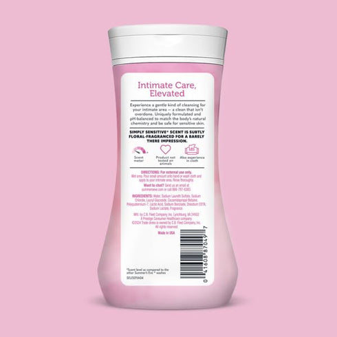 Summer's 9 oz (Pack 2) Eve Simply Sensitive Cleansing Wash for Sensitive Skin