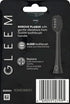 GLEEM Toothbrush Replacement Brush Heads Refill, Black, 2 Count