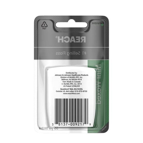 Reach Mint Waxed Dental Floss 55 Yd (Pack of 2)