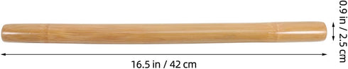Massage Stick Muscle Roller for Body, Neck Face with Black Storage Bag, Natural Wood Muscle Massager Tool for Full-Body