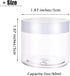 20 PCS 2oz Plastic Empty Jars with Lids(White),Wide-Mouth Refillable Storage Containers for Cosmetics,Empty Storage Container for Candy,Beads,Slime Making,Crafts,Creams,Gifts by Eerrhhaq