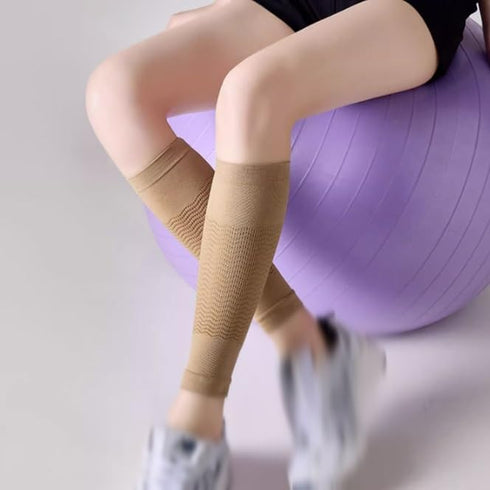 YMGSCC Calf Compression Sleeve Women's Sports Running Skipping Rope Fitness Middle long tube Elastic