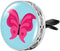 Wild Essentials Pink Butterfly Essential Oil Car Vent Diffuser with 8 Color Refill Pads, Stainless Steel Locket