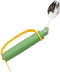 JHNGYJY 2-in-1 Fork and Spoon with Adjustable Hand Strap - Adaptive Eating Aid